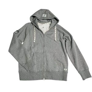 Roots Heather Gray Zip-Up Hoodie